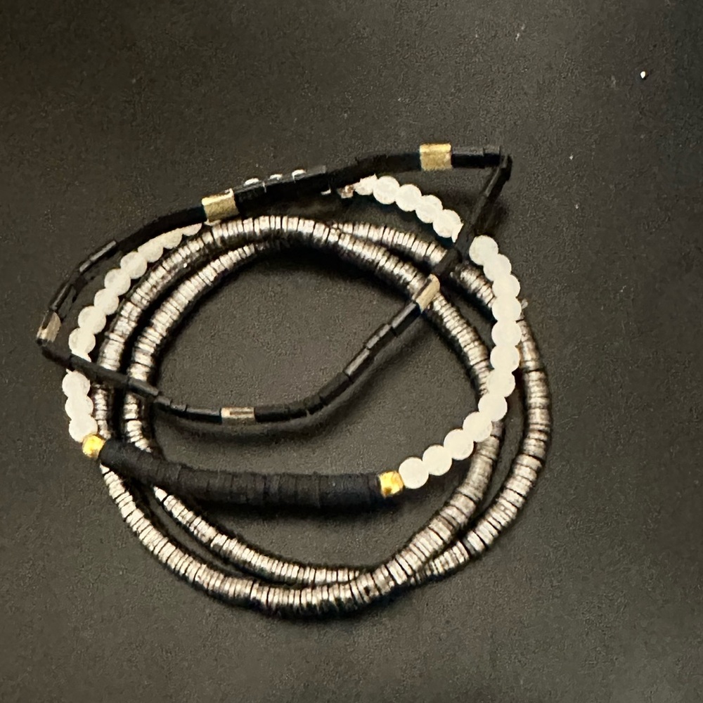 Black and Gold Bracelets